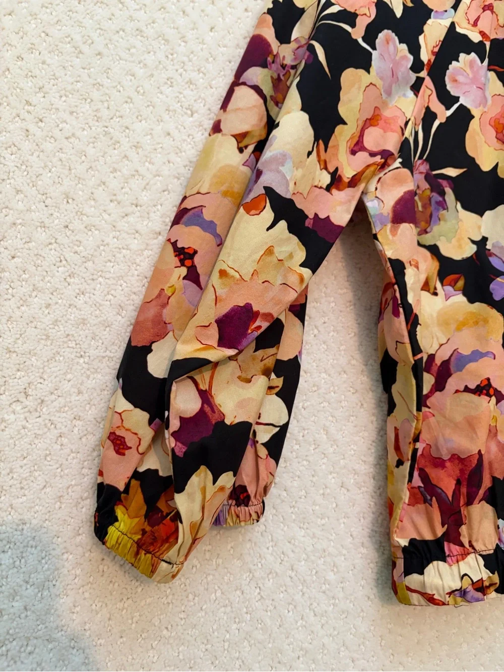 NWT Ulla Johnson LUCIE Night Bloom Floral Bubble Sleeve Top Blouse NEW Women’s 4